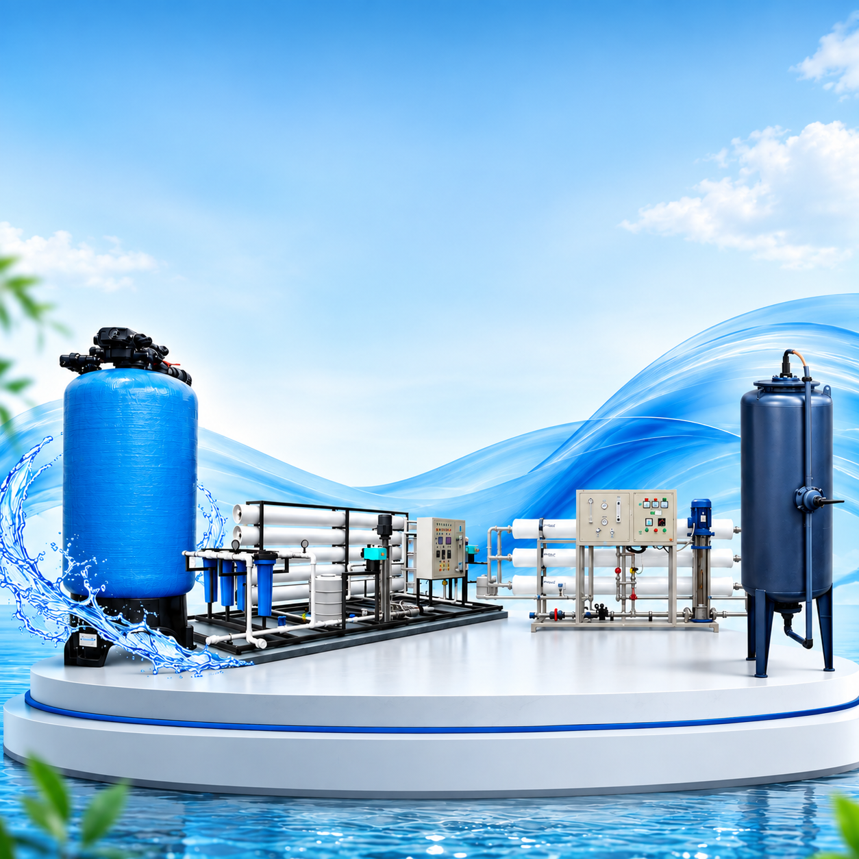 Industrial water treatment plant engineered by Premium Environmental Solutions